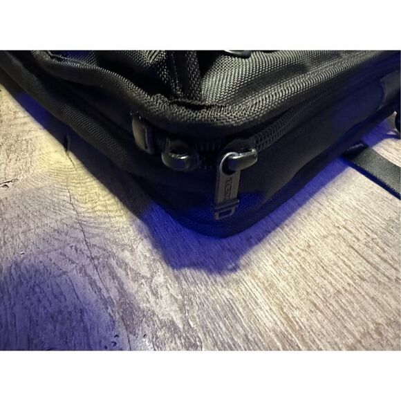 Tumi Alpha Black Ballistic Nylon Expandable Laptop Briefcase Bag - Picture 6 of 12